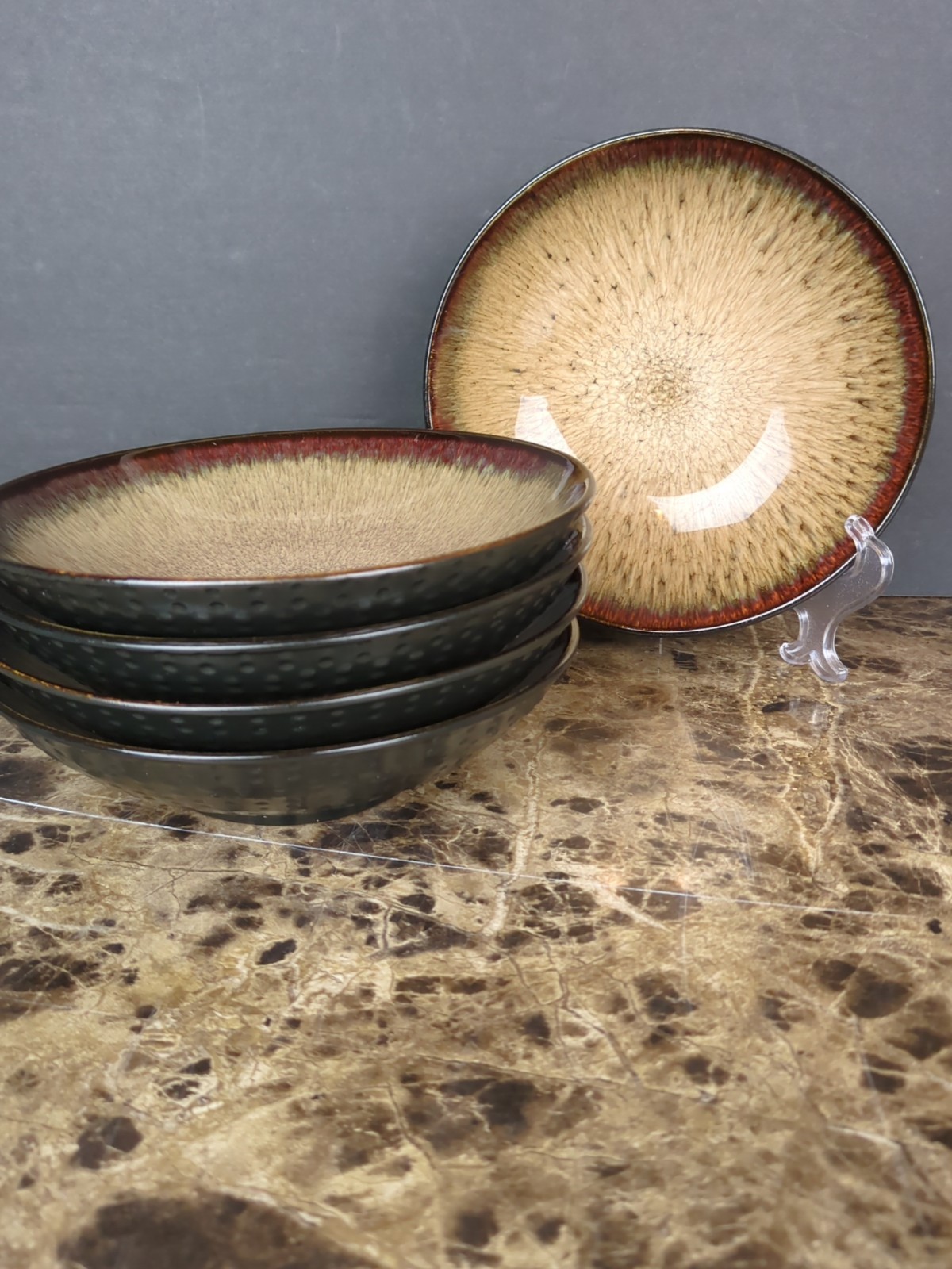 Of 5 Pfaltzgraff Cambria Soup Cereal Bowls 7 1/2"