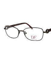 NEW Diane von Furstenberg DVF 8046 207 Brown Full Rim Eyeglasses Frame 51-16-135