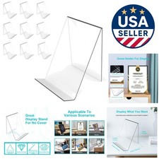 Modern Transparent Acrylic Display Stands - 10PC Set for All Occasions