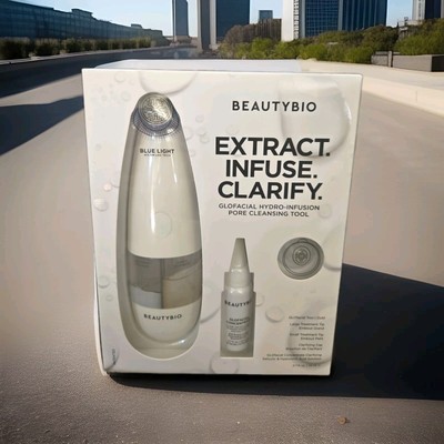 BeautyBio GLOfacial Hydro-Infusion Pore Cleansing + Blue LED Clarifying Tool
