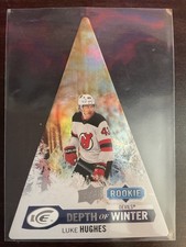 Tarjeta de radiocontrol Luke Hughes 2023-24 Upper Deck Ice Depth of Winter #DW-55