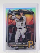 EASTON CARMICHAEL 2025 BOWMAN CHROME DRAFT 1ST REFRACTOR #BDC-50 Q0208