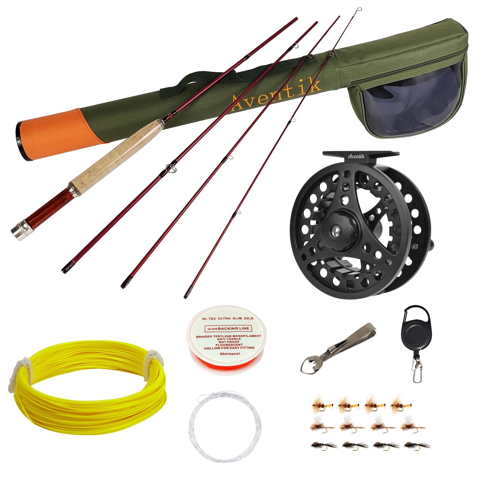 Whisperer Fly Fishing Rod and Reel Combo, 6FT 0/1/2/3wt, 7FT
