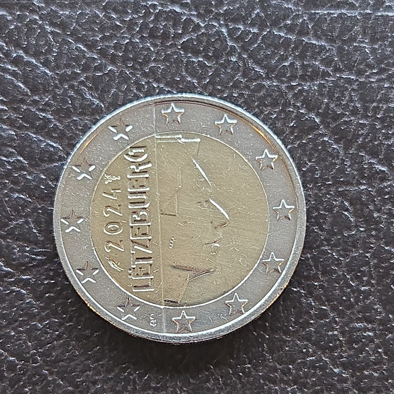 Pièce de 2 euro 2024 Luxembourg. Très rare.