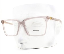Miu Miu Eyeglasses VMU 08X 12W-1O1 Glasses Transparent Mauve Gray 52mm with Case