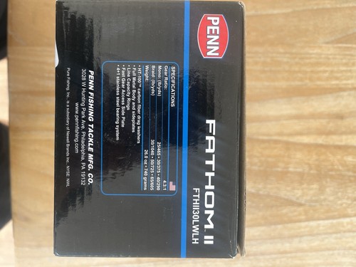PENN Fathom II Level Wind 30 Left Hand Saltwater Multiplier Fishing Reel - Picture 9 of 11