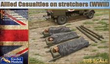 GECKO 1/35 scale Allied Casualties on Stretchers #35GM0049