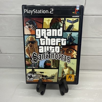 Grand Theft Auto San Andreas Black Label (PlayStation 2, PS2, 2004) CIB w/Map