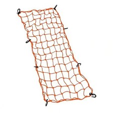 Small Cargo Net 30"x15" Stretches to 60"x30" with Thicken Hooks  Orange