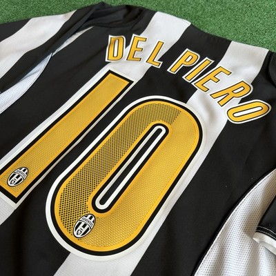 Vintage Nike Juventus FC #10 Del Peiro 2004/05 Home Football Kit