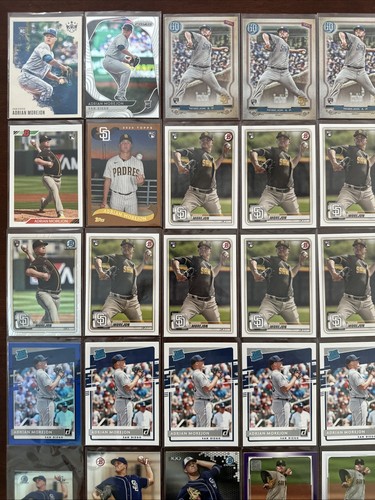 (55) Lote Adrian Morejon 2017 1st Bowman, Topps Rookies, Blue Holo, Purple RC - Imagen 5 de 11