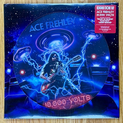 PICTURE DISC---- ACE FREHLEY 10,000 Volts RSD EXCLUSIVE LP Cherry Medicine 1118 - Picture 2 of 5