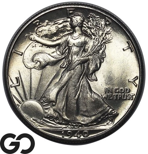 1940 Walking Liberty Half Dollar, Premium Quality Superb Gem BU++