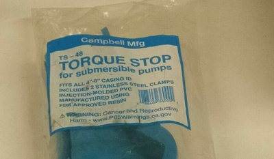 #ad PUMP Campbell Martinson TS 48 Torque Stop for Submersible Pump $11.42
