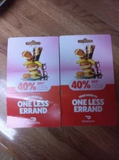 2 DoorDash 40% off Up To $10 On First Order Of $15 Or More