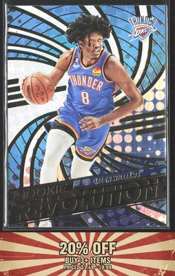 2022-23 Panini Revolution #7 Jalen Williams Rookie Revolution Thunder