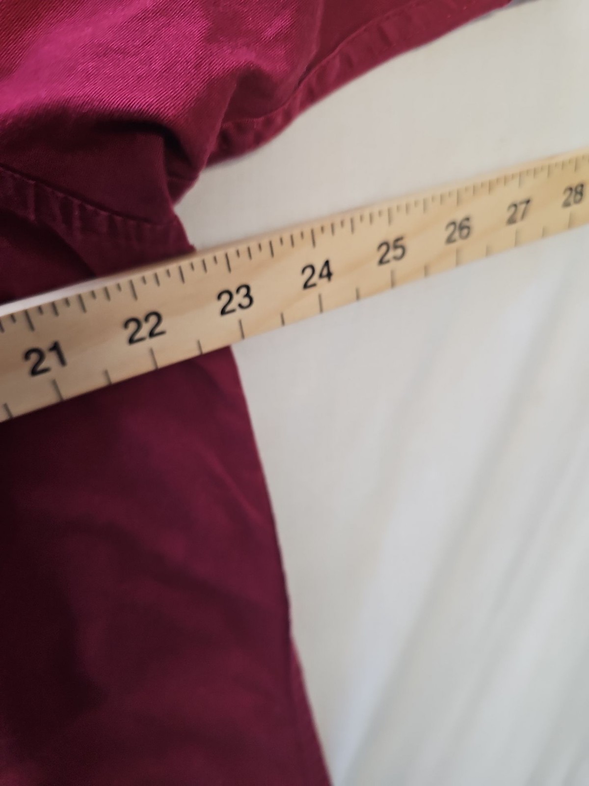 Wrangler Authentic Maroon Short Sleeve Button Down Shirt  Large SS1085 image 5