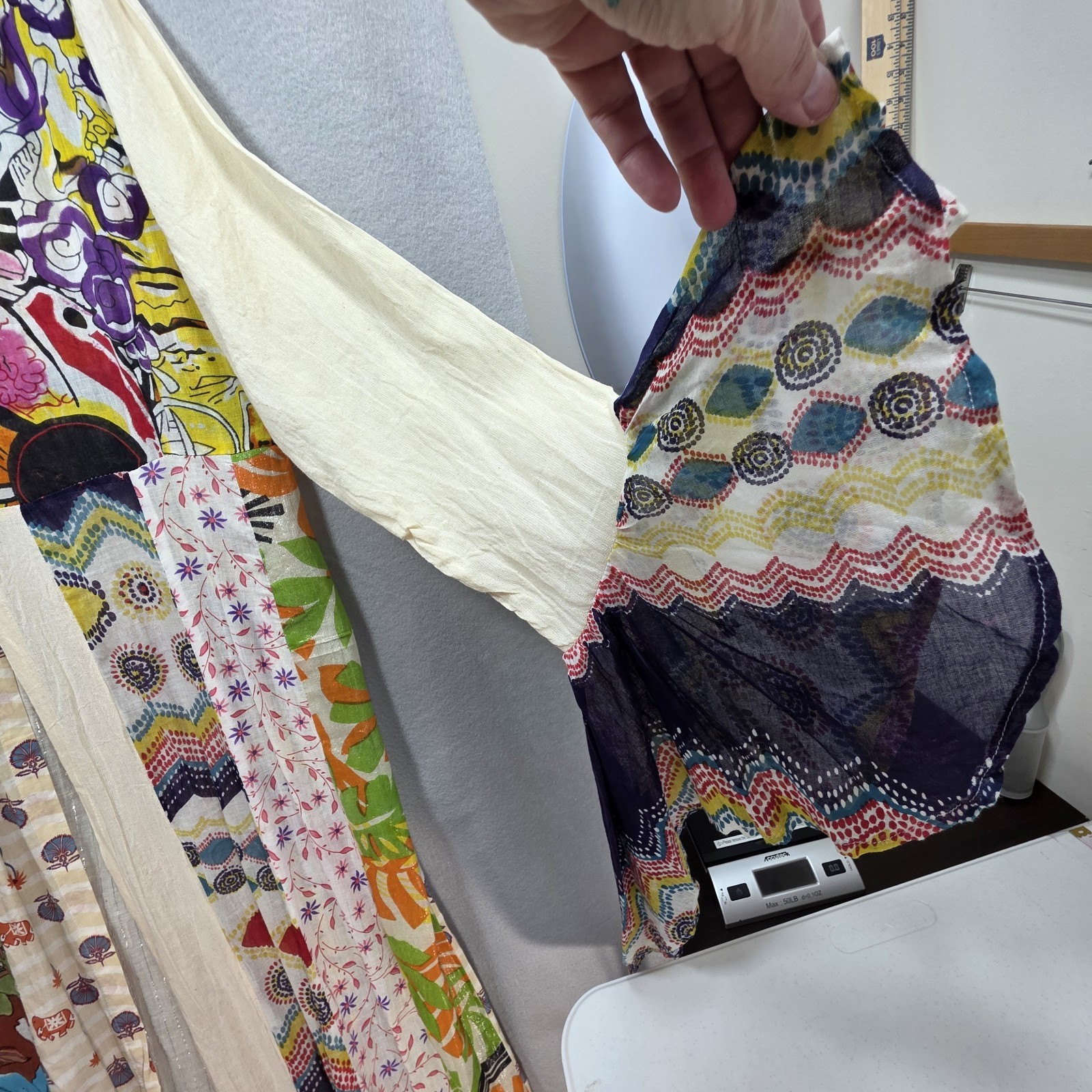 The Pyramid Collection Boho Patchwork Maxi Dress … - image 5