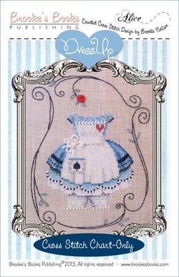 Very Rare Brooke's Books Cross Stitch Chart Dress Up Alice