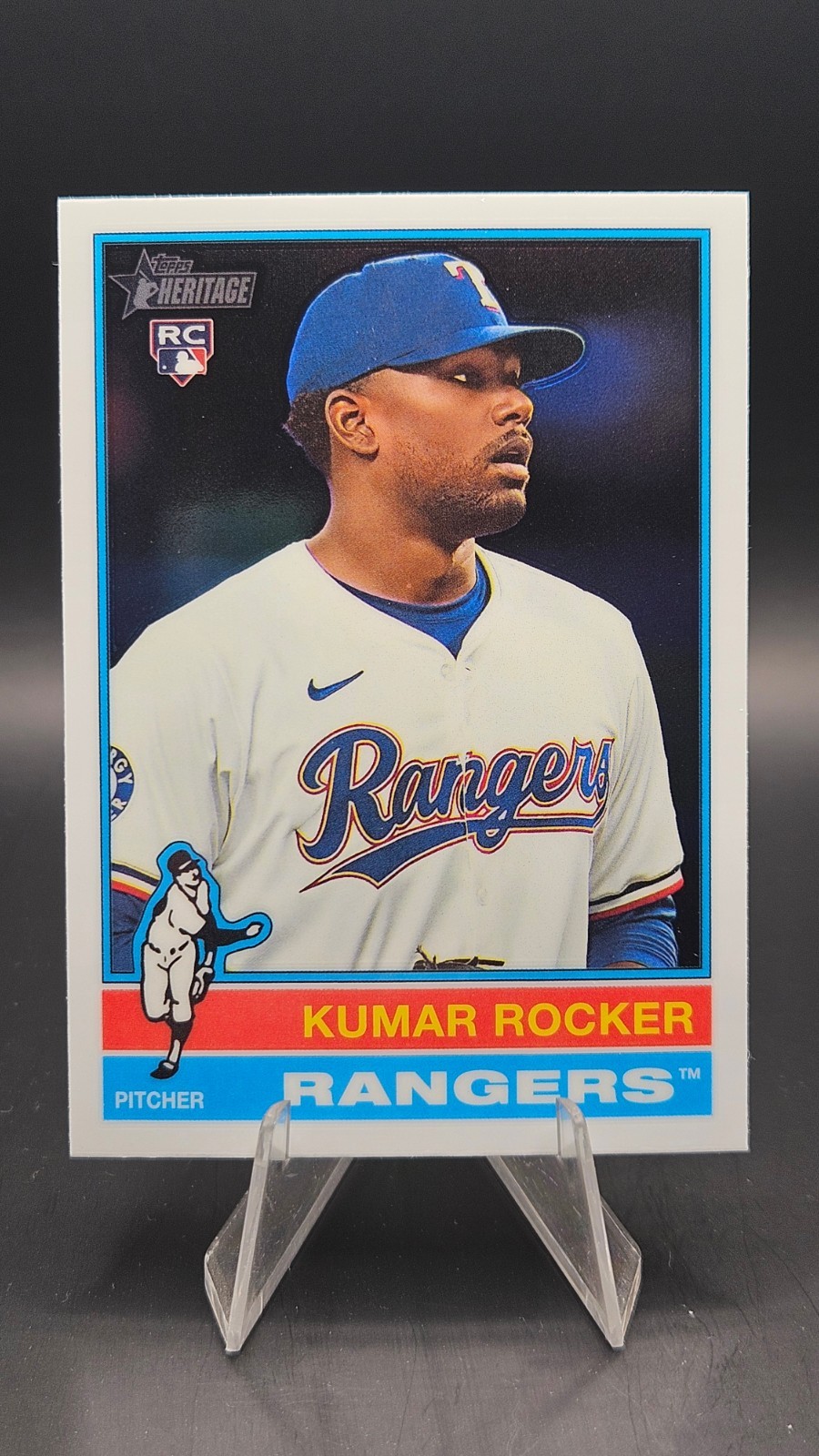 KUMAR ROCKER 2025 Topps Heritage Chrome - #179 (RC) Rangers