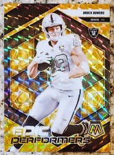 Sports Cards 2025 Panini Mosaic Brock Bowers Epic Performers Yellow Reactive...
