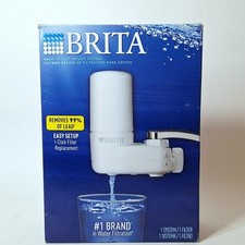 Brita Complete Faucet Mount Water Filtration System Tap, White FREE SHIPPING