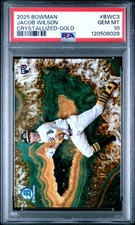 2025 Bowman Jacob Wilson Crystallized Gold Refractor /50 RC SSP GEM MT - PSA 10