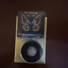 6 Grams .999 Silver Maple Leaf and Butterfly Design Round