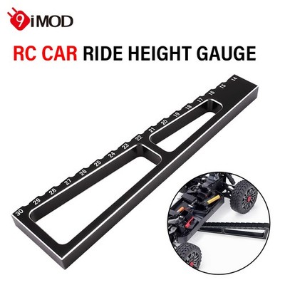 9IMOD RC Ride Height Gauge Ruler 14-30MM Metal Chassis Measuring for 1/8 RC Car