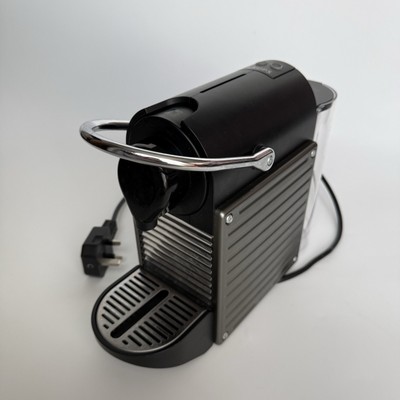 Krups Nespresso Pixie XN304 Kaffeemaschine Pod Kapselmaschine schwarz GETESTET - FUNKTIONIERT