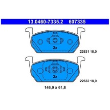 Satz Bremsbeläge Bremsklötze vorne für VW Taigo CS1 | 23995024