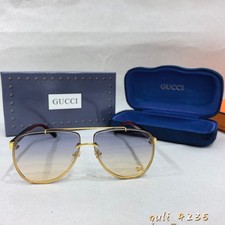 Gucci GG1418S Classic Gold-Frame Aviator Sunglasses 64 12-145