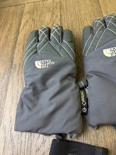 The North Face Black Gore Tex Winter Gloves Insulated Snow Ski Womens Sz Med - Picture 2 of 10