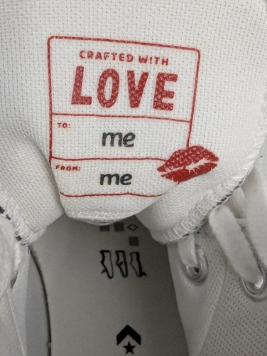 Converse Chuck Taylor Embroidered Hearts High Top Size 7.5 Women’s Black White - Picture 12 of 15