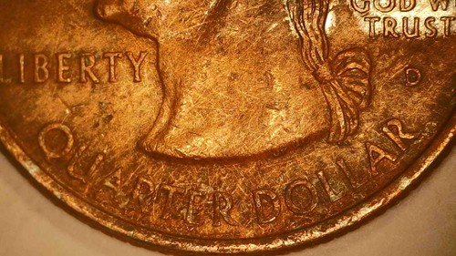 1999 D Deleware State Quarter Error Coin Improper Annealed Alloys Planchet Clad - Picture 7 of 24