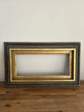 Vintage Carved Wood Florentine Gilt Frame Made In Italy 17 x 29 Inches