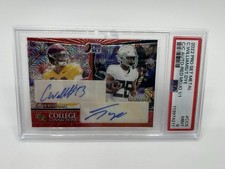 2022 Pro Set Metal Caleb Williams/ Travis Dye Red Mojo Auto 1/1