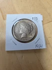 1921 Peace US Silver Dollar - 90%