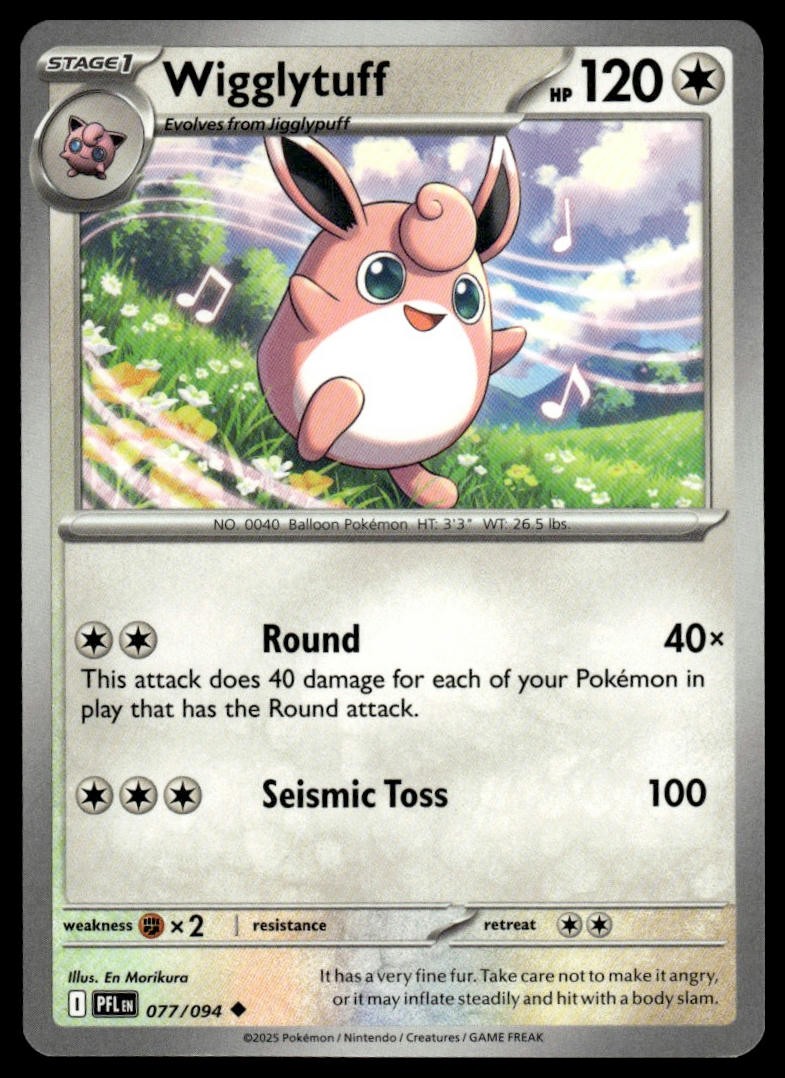 Wigglytuff ME02: Phantasmal Flames 077/094 Normal NM