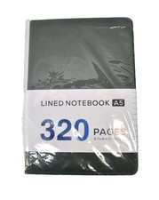 320 Page Hardback Lined Journal Notebook Green 5.7" x 8.4" Lined Sheets