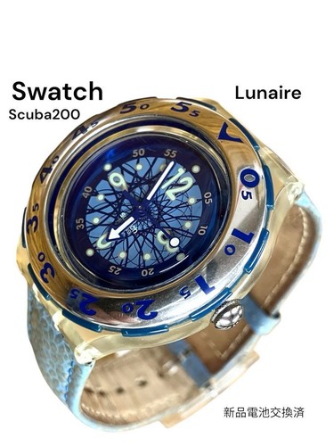 Swatch Scuba200 Lunaire Swatch Scuba200 Lunaire New battery replaced Windshield