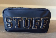 Stoney Clover Lane STUFF Small Pouch, Sapphire Navy Blue New SCL Bag, $163 MSRP