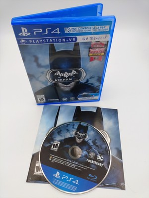 Batman Arkham VR For PlayStation 4 PS4 PSVR 2016  CIB Disc Like New