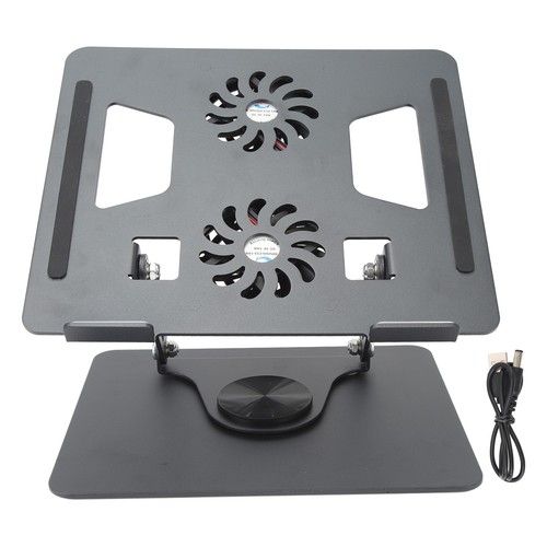 Laptop Stand Stepless Adjustable Cooling Fan Design Hollowed Rotatable Lapto SAL - Photo 20/24