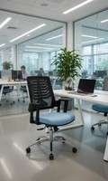 Ergonomischer BüRostuhl Mit Mesh RüCkenlehne Und Stabilem Metallgestell