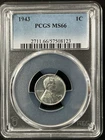 1943  1C Lincoln Wheat One Cent  PCGS MS66  57508123