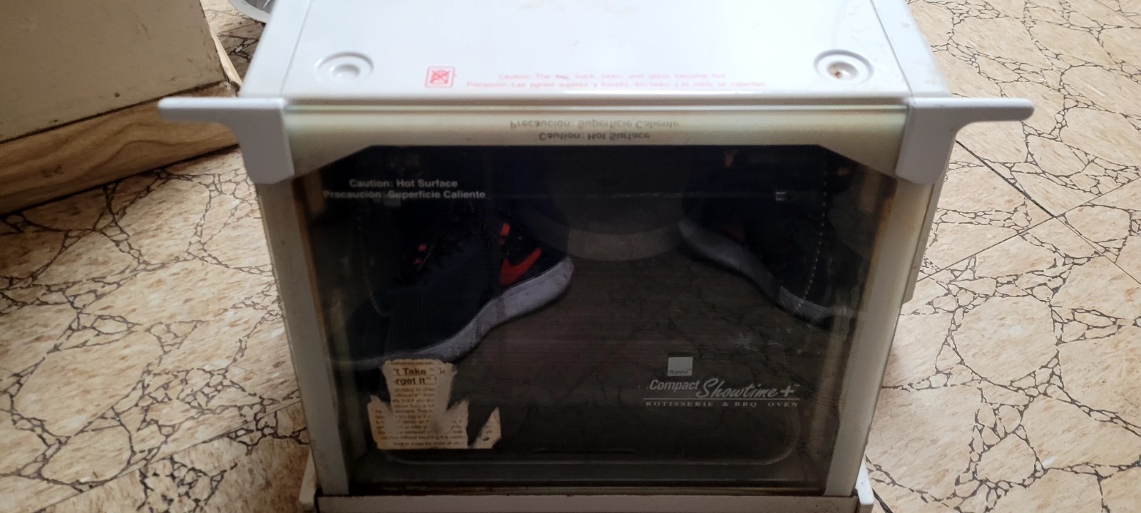 Rotisserie & BBQ Oven By Ronco Showtime Plus Compact  Model 3000 White Tested!