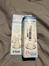 6 Pack, Dr Browns Natural Flow Anti-Colic Nipples Level P Slowest Flow