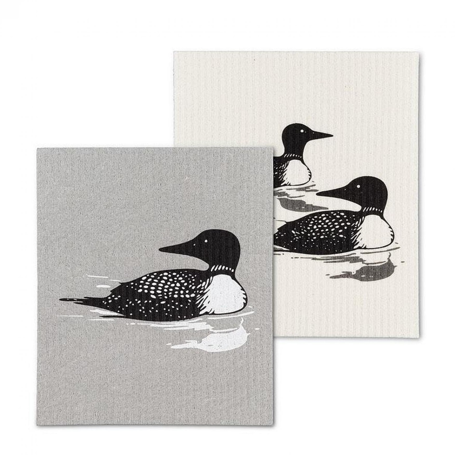 Set Of 2 Loons Dishcloth