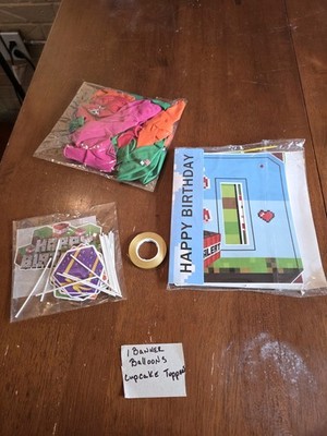 MINECRAFT BIRTHDAY PARTY PACK 3 M1